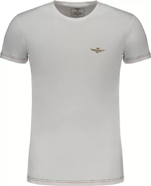 White Cotton Men's T-Shirt