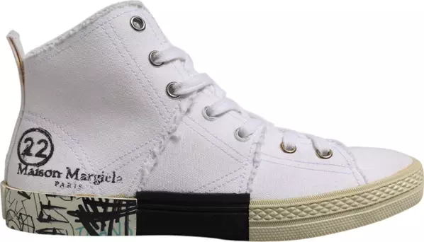 White Lace Up Mid Top Women Sneakers Shoes