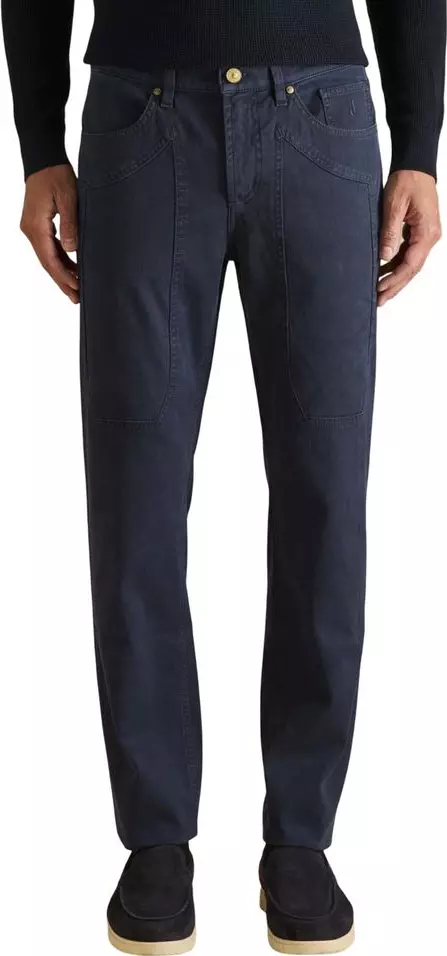 Blue Cotton Skinny Jeans