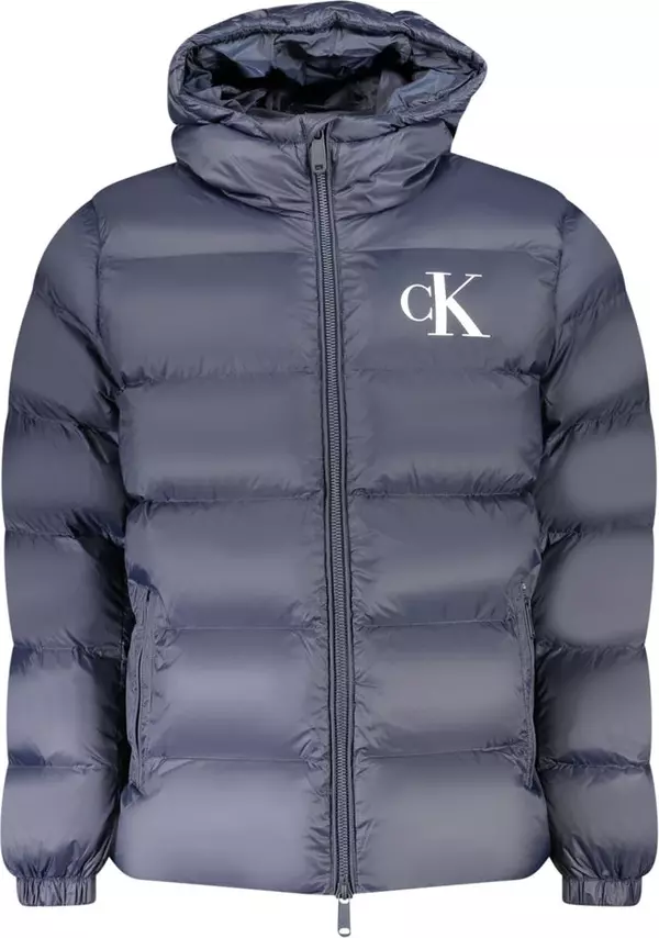 Blue Nylon Men's Jacket