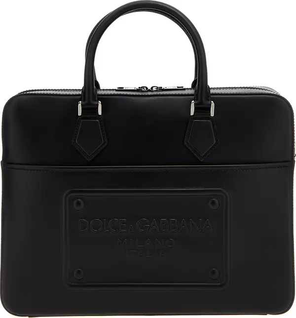 Black Lamb Leather Tote Bag