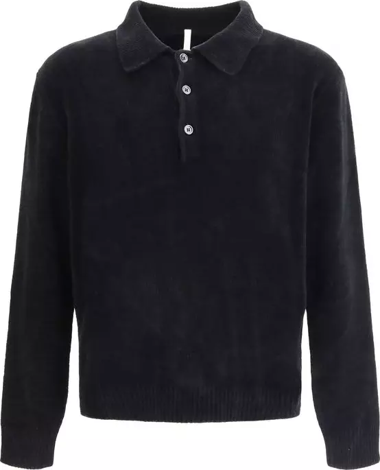 Black Cotton Polo Shirt