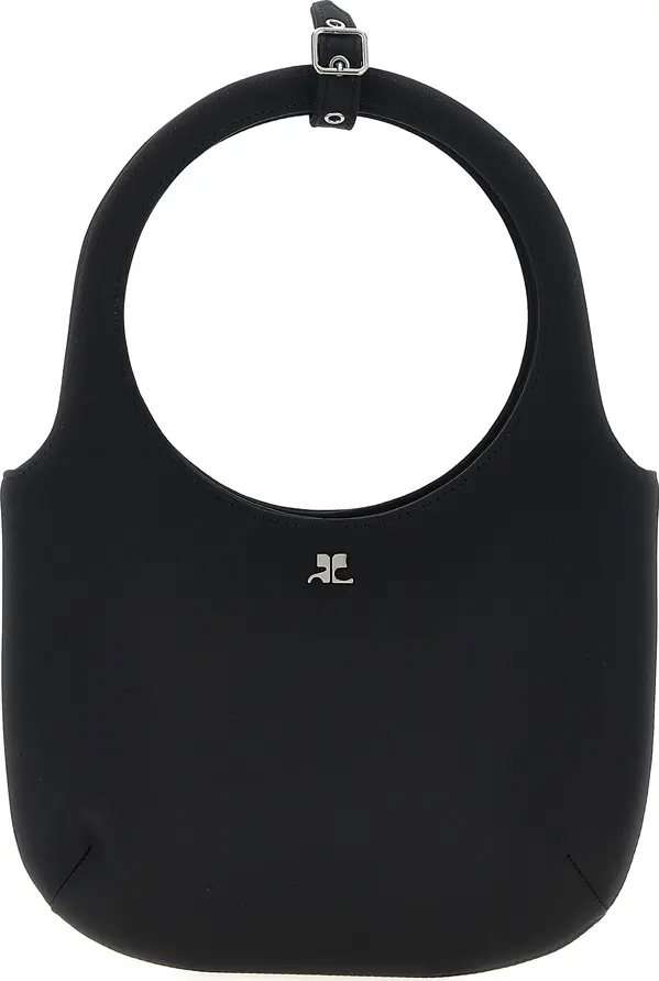 Black Polyester Handbag