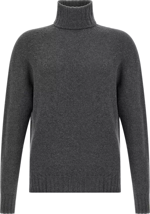 Gray Virgin Wool Cardigan