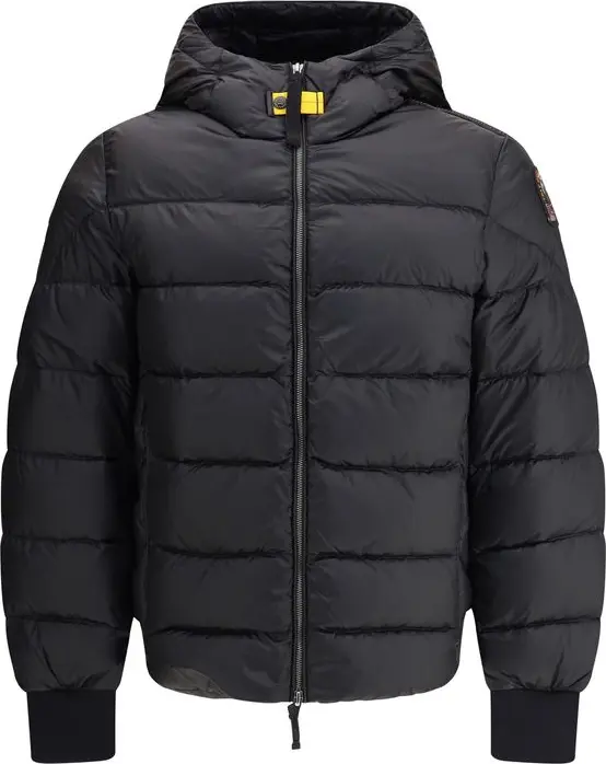 Black Polyamide Jacket Coat