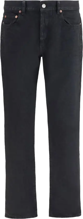 Black Cotton Slim Fit Jeans