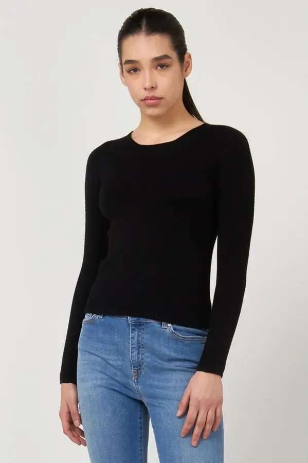 Black Viscose Sweatshirt