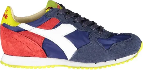 Blue Leather Women Sneaker