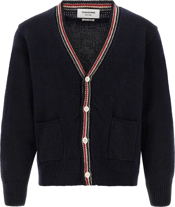 Blue Wool Cardigan