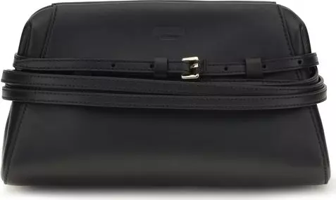 Black Goatskin Clutch Bag