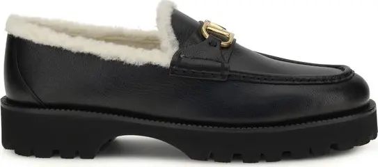 Black Calf Leather Bos Taurus Slip-On Loafers