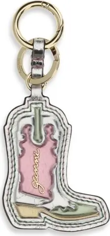 Silver Polyethylene Keychain
