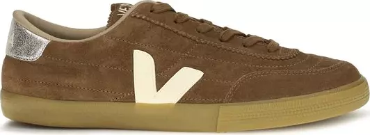 Brown Recycled Polyester Low Top Sneakers
