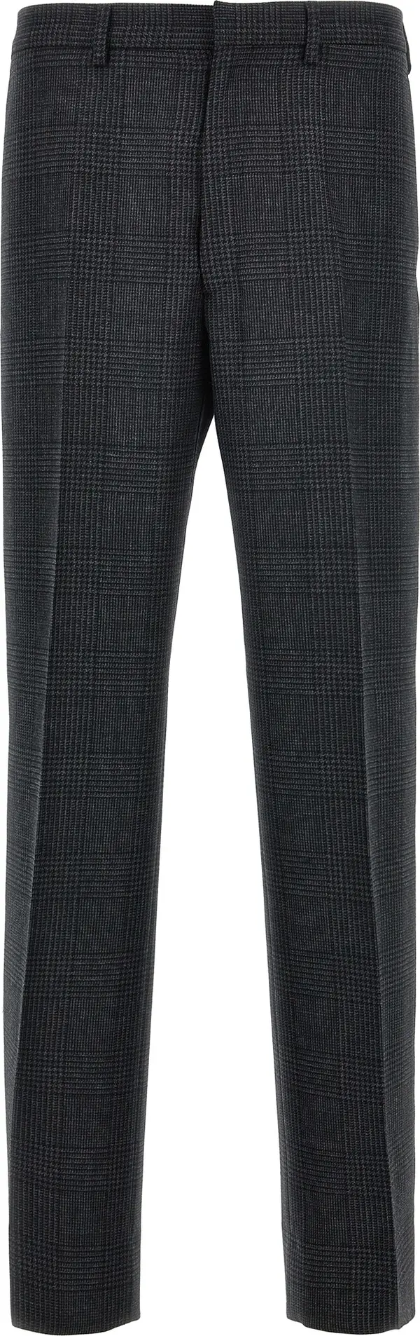 Gray Virgin Wool Dress Pants