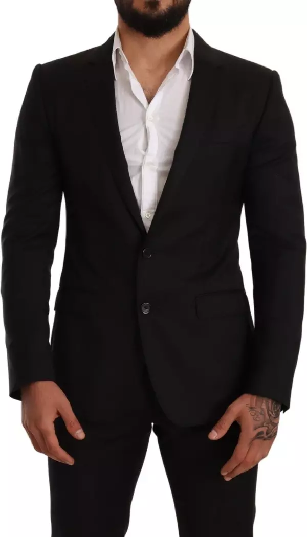 Black Check MARTINI SLIM FIT 2 Piece Suit