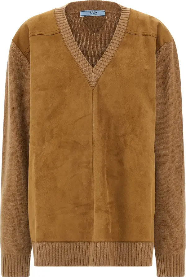 Brown Virgin Wool Cardigan