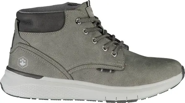 Grigio Polyester Men Sneaker