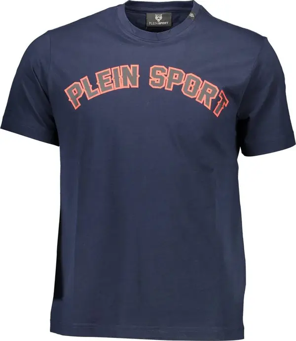 Blue Cotton Men's T-Shirt