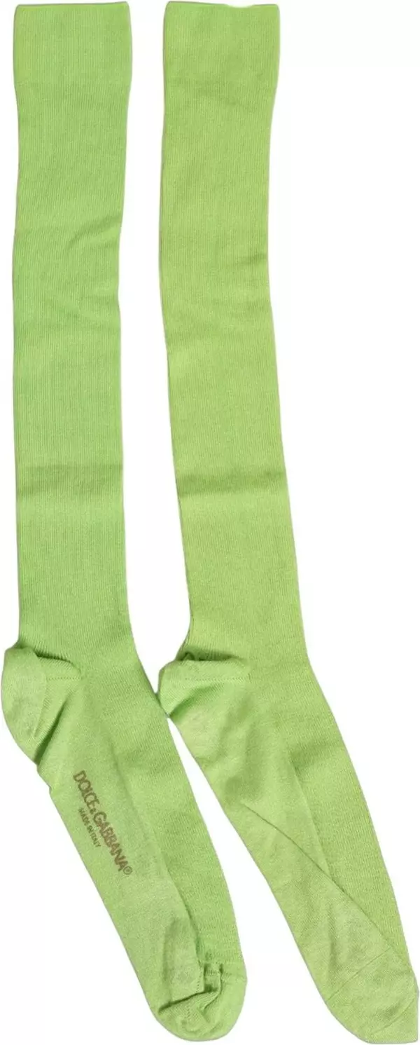 Men Green Viscose Over The Calf Accessory Socks