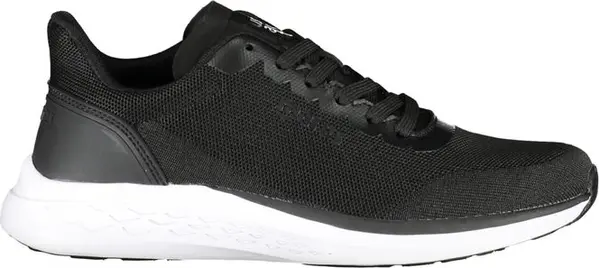 Black Polyester Men Sneaker