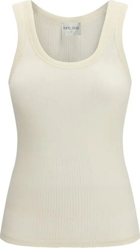 Beige Wool Oves Aries Sleeveles T-Shirt