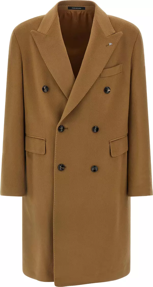 Beige Virgin Wool Coat