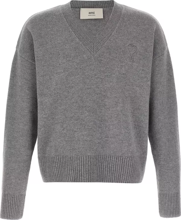 Gray Wool Cardigan