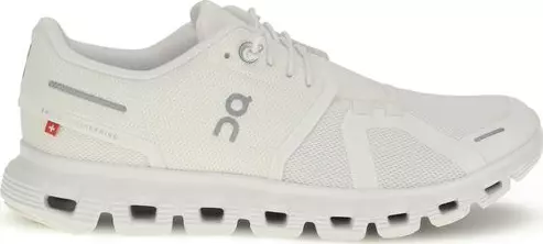 White Recycled Polyester Athletic Sneakers