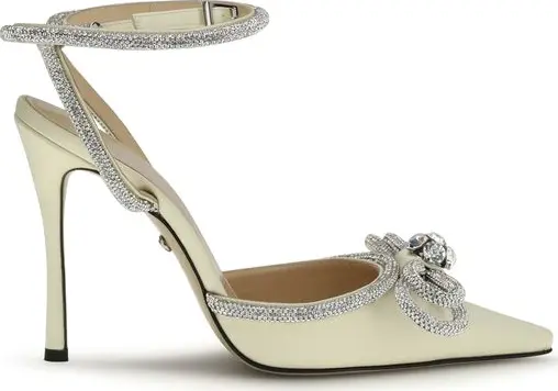 Multicolor Silk High Heel Pumps