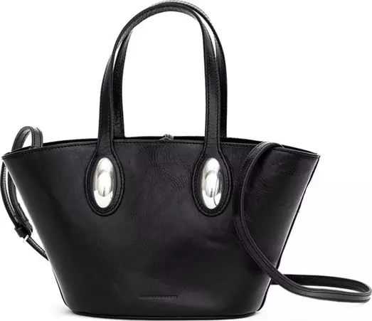 Black Leather Shoulder Bag