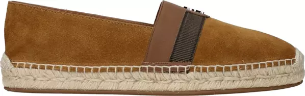 Brown Leather Espadrilles