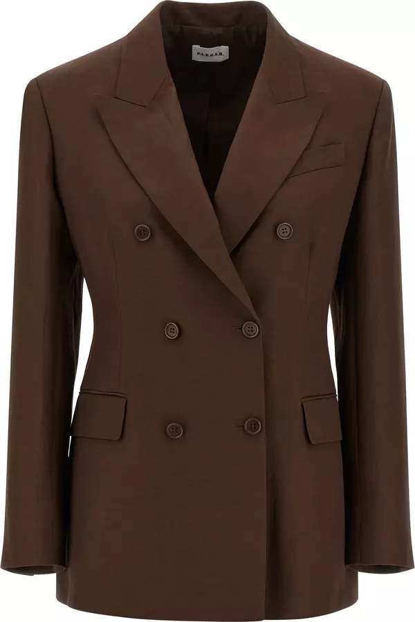 Brown Viscose Blazer