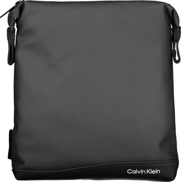 Elegant Black Shoulder Bag with Contrast Details