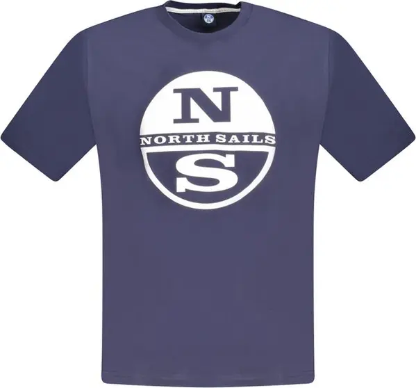 Blue Cotton Men T-Shirt
