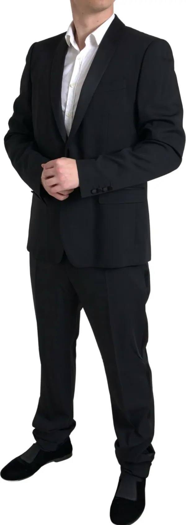 Black 2 Piece Single Breasted MARTINI Suit