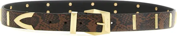Gray Calfskin Regular Belt