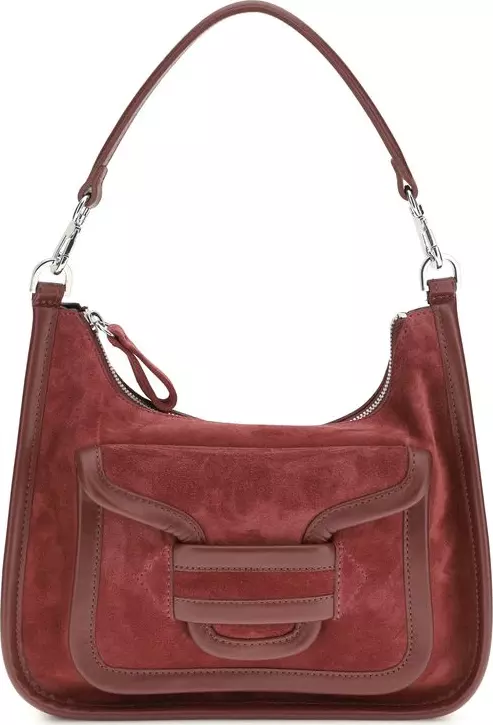 Bordeaux Calf Leather Bos Taurus Shoulder Bag