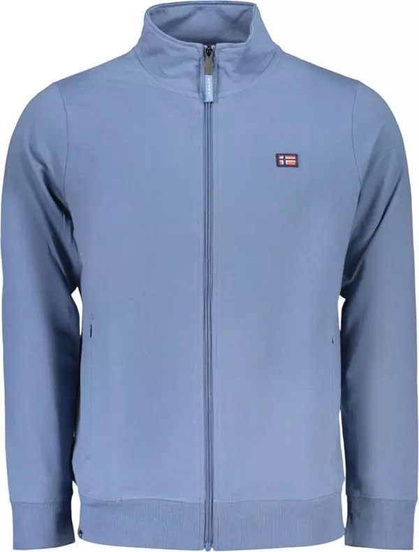 Blue Cotton Men's Sweatshirt