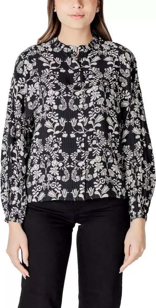Black Viscose Blouse