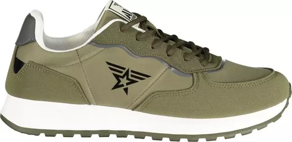 Verde Polyurethane Uomo Sneaker