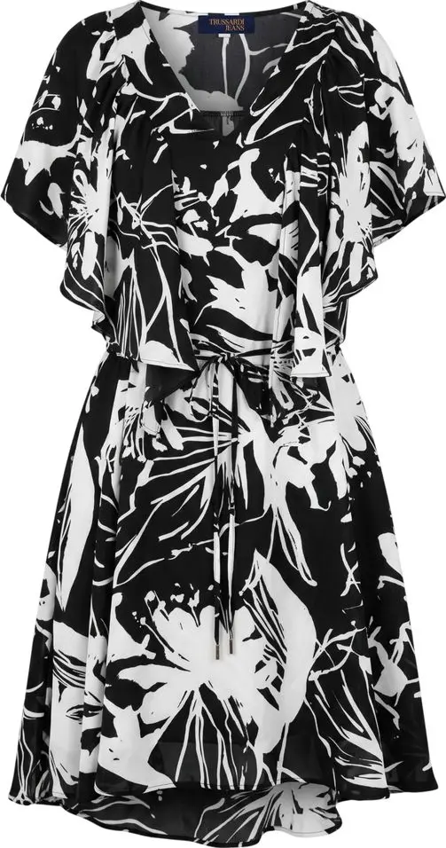 Black Polyester Women Dress