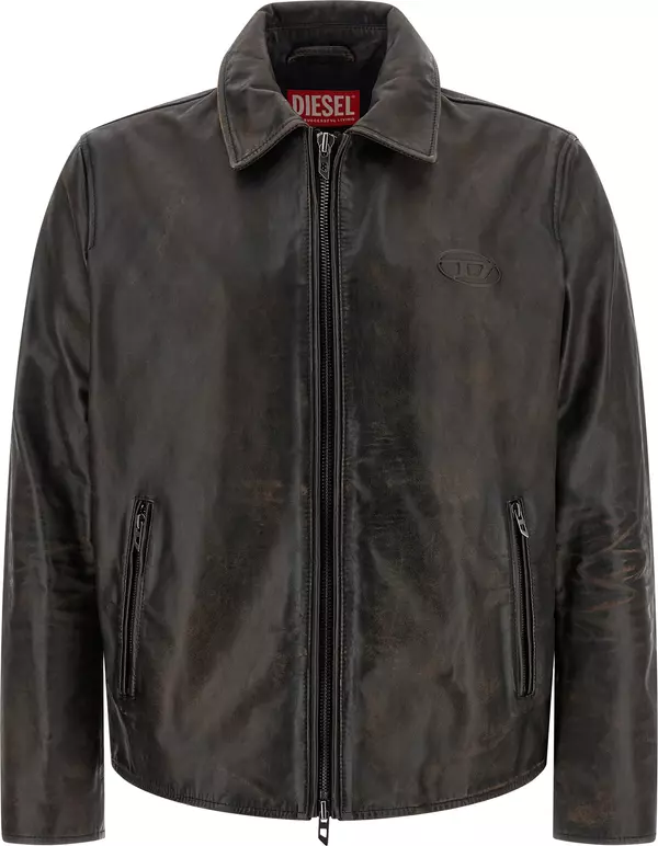 Brown Cowhide Leather Jacket