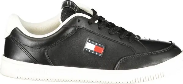 Black Polyurethane Men Sneaker