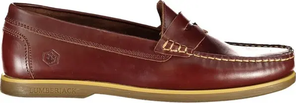 Marrone Leather Men Boat Shoe