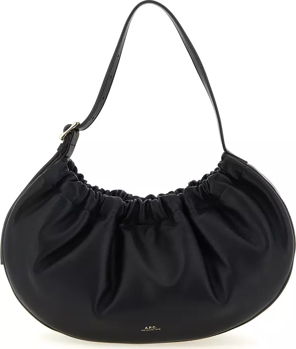 Black Polyethylene Shoulder Bag