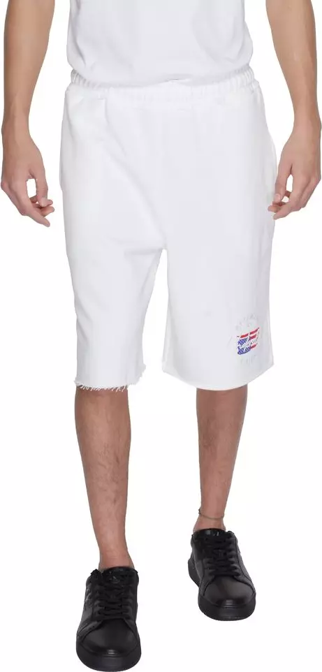 White Cotton Bermuda Shorts