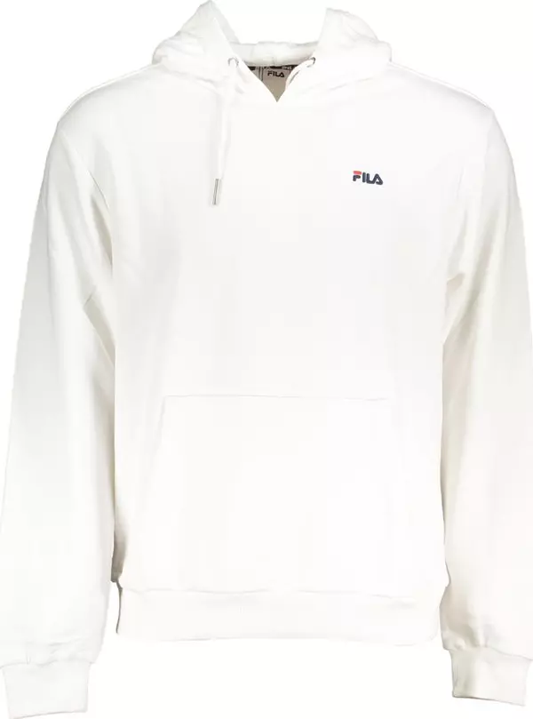 White Cotton Men's Hoodie