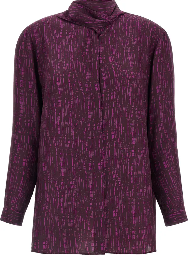 Purple Silk Blouse