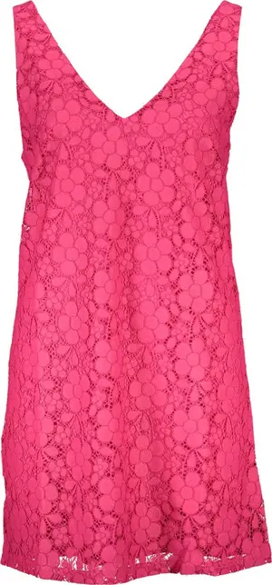Pink Viscose Women Dress