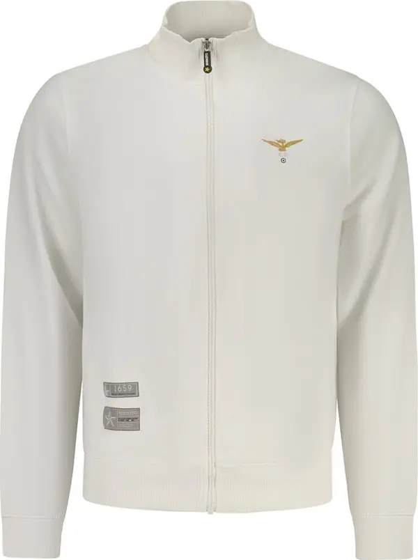 Blue Cotton Men Sweatshirt
